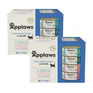 Applaws Multipack Fish Selection in Broth 2x(24x70g)