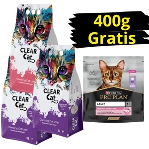 Clear Cat Blanco Baby Powder/Lavender bentonitová podestýlka 3x5l
