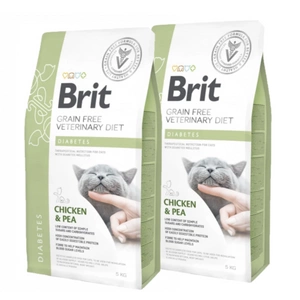 Brit gf veterinární dieta kočka diabetes 2x5kg