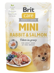 Brit Care Mini Rabbit &amp; Salmon filety v omáčce 85 g