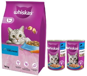 Whiskas Adult tuňák 14 kg + Whiskas 2x400g
