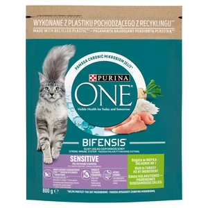 Purina One Cat Sensitive krmivo pro kočky s krůtím masem 800g