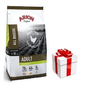 Arion Original Grain Free Chicken & Potato suché krmivo pro dospělé psy 12kg + překvapení pro psy ZDARMA
