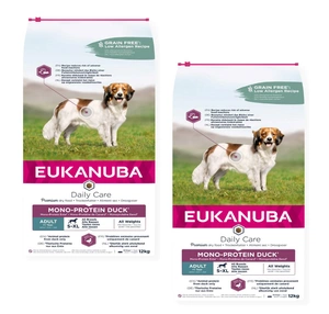 EUKANUBA – Adult Daily Care Mono-Protein kachna – 2 x 12 kg