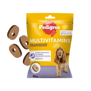 PEDIGREE Multivitamíny Trávení doplňkové krmivo pro dospělé psy, kuřecí příchuť 180 g
