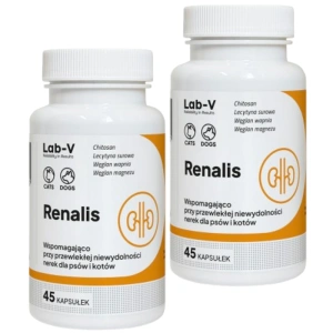 LAB-V Renalis - Podpora při chronickém selhání ledvin pro psy a kočky 2x45 kapslí