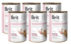 BRIT GF Veterinary Diets Dog Hypoallergenic 6x400g - vlhké krmivo pro psy