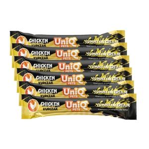 UNIQ PETS PURRCREAM lahodná omáčka pro kočky s kuřecím masem 6x15g