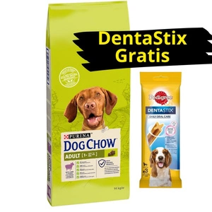 PURINA Dog Chow Adult Chicken 14kg + DentaStix GRATIS