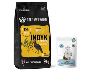 Paka Zwierzaka - Sedmé nebe - Krůta s malinami (krůta a maliny) 9kg + Lio PEPE Jehněčí (jehněčí plíce) lyofilizovaná pochoutka 50g ZDARMA