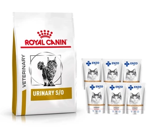 ROYAL CANIN Urinary S/O LP34 Feline 3,5 kg + ENZO VET Urinary 6x100 g