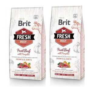 Brit Fresh Hovězí maso a dýně Puppy Large Growth &amp; Joints 2x12kg