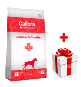 Calibra Veterinary Diets Dog Diabetes Obesity 12kg+ PŘEKVAPENÍ ZDARMA !!!