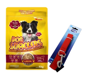 Krmivo pro psy Dog Snackers s kuřecím masem (střední a velká plemena) 10kg + Vodítko pro psa ZDARMA