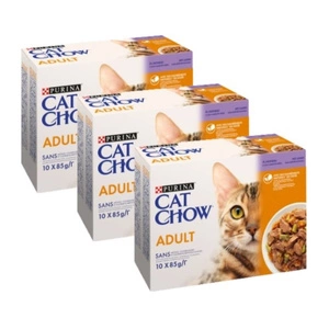 PURINA Cat Chow Krmivo pro dospělé kočky s jehněčím masem a zelenými fazolkami v želé 30x85g