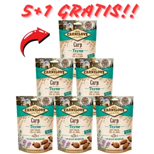 Carnilove Semi-Moist Snack, kapr s tymiánem 200g 5+1 ZDARMA!!!