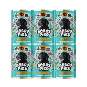 Dobry Pies Králík s jablkem a mrkví 6x400g