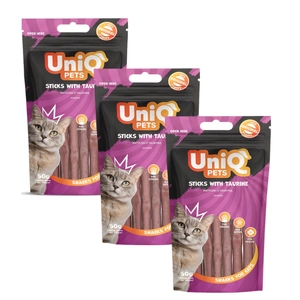 UNIQ PETS pamlsky pro kočky - taurinové tyčinky 3x50g