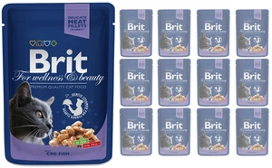 Brit Premium Cat Pouch with Cod Fish 12x100g