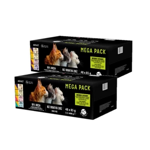PetRepublic mokré krmivo pro kočky v jemné omáčce s příchutí MIX 96x85g