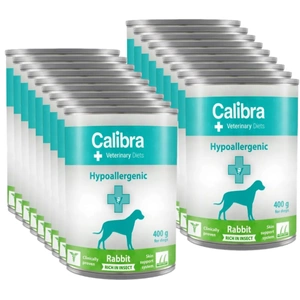 Calibra Veterinary Diets Dog Hypoallergenic Rabbit & Insect 18x400 g