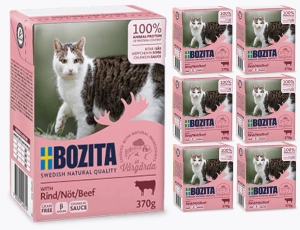 Bozita Cat kousky v omáčce hovězí Tetrapak 6x370g