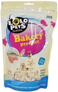 LOLO PETS Psí sušenky - losos 350g
