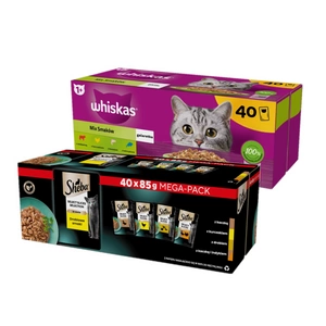 WHISKAS/Sheba Adult sáčky s drůbeží příchutí 80x85g