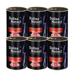Dolina noteci Premium pro kočky s vysokým obsahem telecího masa 6x400g