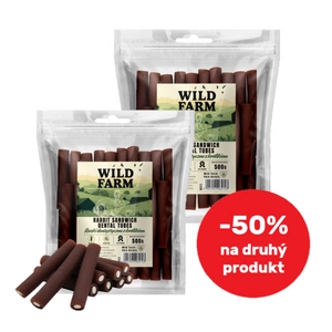 WILD FARM Rabbit dentální tuby 2x500g pamlsky pro psy