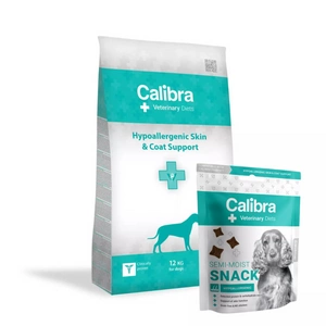 Calibra Veterinary Diets Dog Hypoallergenic 12 kg + Calibra VD Semi moist snack hypoallergenic 120 g