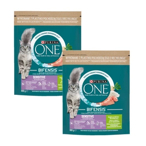 Purina One Cat Sensitive krmivo pro kočky s krůtím masem 2x800g