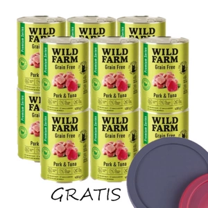 WILD FARM Premium Grain Free Pork and Tuna 12x400g - krmivo pro kočky bez obilovin