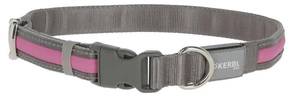 KERBL Light & Reflex osvětlený obojek, 45 - 65 cm x 25 mm, růžový