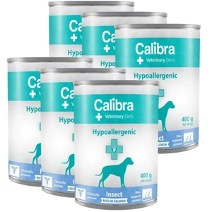 Calibra Veterinary Diets Dog Hypoallergenic Insect & Salmon 6x400 g