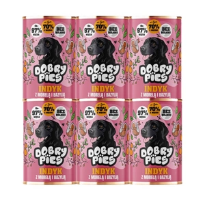 Dobry Pies Krůtí maso s meruňkami a bazalkou 6x400g