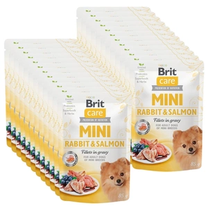 Brit Care Mini Rabbit & Salmon filety v omáčce 24x85g