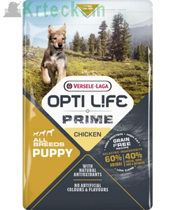 VERSELE-LAGA Opti Life Prime Puppy 2,5 kg - krmivo pro štěňata bez obilovin s kuřecím masem