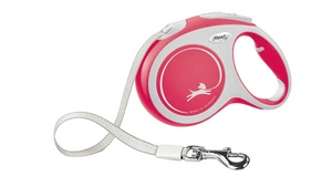 FLEXI New Comfort vodítko červené L 5m do 60kg- pásek