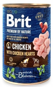 Brit Premium by Nature Kuře s kuřecími srdíčky 400 g