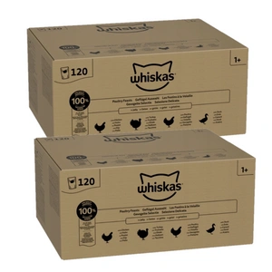 Whiskas Drůbeží hostina 240x85g Mokré krmivo pro dospělé kočky v želé