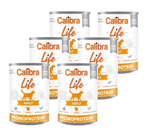 CALIBRA Dog Life Adult krůtí s jablky 6x400g