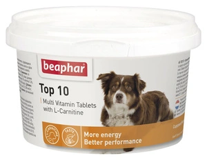TOP 10 DOG 180 TAB - Multivitaminové tablety s karnitinem pro psy
