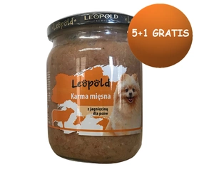 Leopold krmivo pro psy s jehněčím masem 6x500g