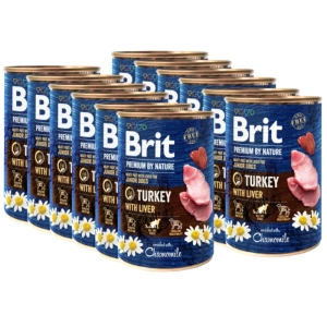 Brit Premium by Nature Turkey With Liver 12x400g  SLEVA 2%