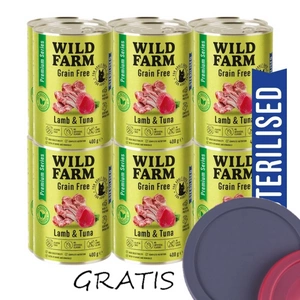 WILD FARM Premium Grain Free Lamb and Tuna 12x400g - krmivo bez obilovin pro sterilizované kočky