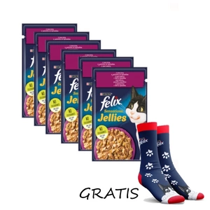 Felix Kachní želé se špenátem 26x85g sáček