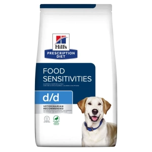 HILL'S PD Prescription Diet Canine d/d Kachna a rýže (Duck and Rice) 12 kg – Datum spotřeby 02.2026
