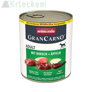 ANIMONDA GranCarno příchuť pro dospělé psy: jelen + jablko 800g