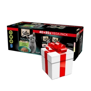 SHEBA Kitten flavour packet 40x85 g + Překvapení pro kočku